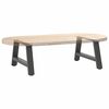 vidaXL P&eacute;s para mesa de centro em formato A, 2 pe&ccedil;as, antracite, 60x(30-31) cm, a&ccedil;o
