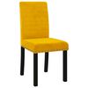 vidaXL Cadeiras de jantar 2 pcs veludo amarelo