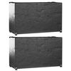 vidaXL Capas p/ mob&iacute;lia de jardim 2 pcs 8 ilh&oacute;s 170x94x70cm retangular