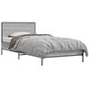 vidaXL Estrutura de Cama com Cabeceira Sonoma cinzento 80 x 200 cm