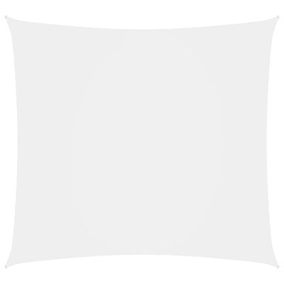 vidaXL Para-sol estilo vela tecido oxford quadrado 3x3 m branco