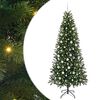 vidaXL &Aacute;rvore de Natal Artificial com 300 LEDs Verde 210 cm PE e PVC