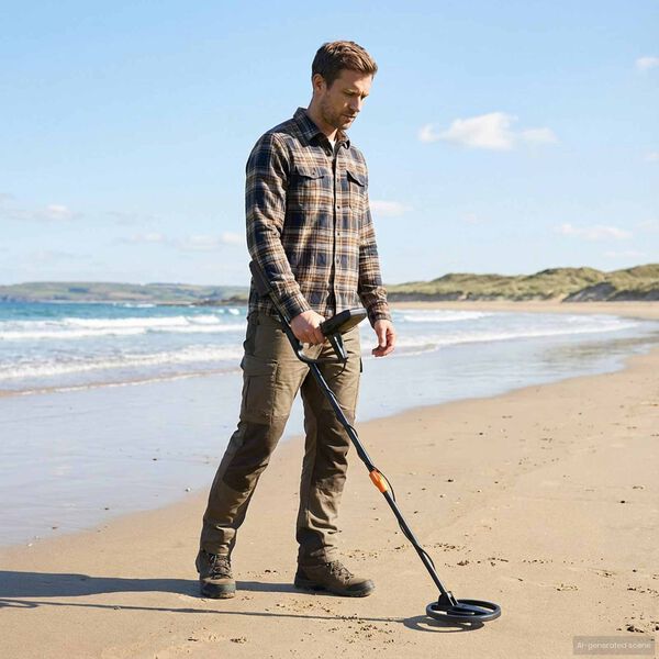 vidaXL Detector de metais com tela LCD 3 modelos bobina de 19 cm Preto