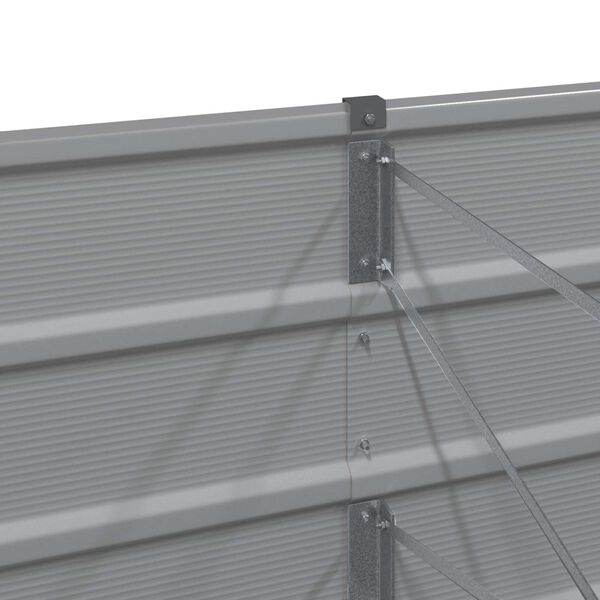 vidaXL Floreira Cinzento-claro 480 x 50 x 45 cm A&ccedil;o Galvanizado