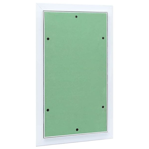 vidaXL Painel de Acesso Verde e Prata 30 x 45 cm Alum&iacute;nio e Gesso