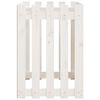 vidaXL Canteiro elevado design cerca 100x50x70 cm pinho maci&ccedil;o branco