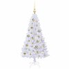 vidaXL &Aacute;rvore de Natal Artificial com 150 LEDs Branco 120 cm PVC e A&ccedil;o