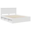 vidaXL Estrutura da Cama com cabeceira Branco 160 x 200 cm