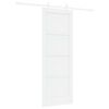 vidaXL Porta Deslizante 73,5 x 198,5 cm Derivados de Madeira Branco