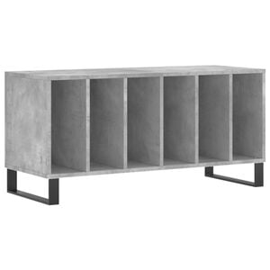 vidaXL Arm&aacute;rio p/ discos 100x38x48 cm deriv. madeira cinzento-cimento
