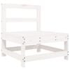 vidaXL 6 pcs conjunto sof&aacute;s de jardim madeira de pinho maci&ccedil;a branco