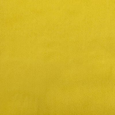 vidaXL Sofá-cama em forma de L 255x140x70 cm veludo amarelo