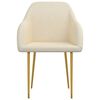vidaXL Cadeiras de jantar 6 pcs veludo cor creme