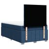 vidaXL Cama boxspring com colch&atilde;o 120x190 cm tecido azul