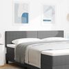 vidaXL Cabeceira com cabeceira Cinzento-claro 180 cm Couro Sint&eacute;tico