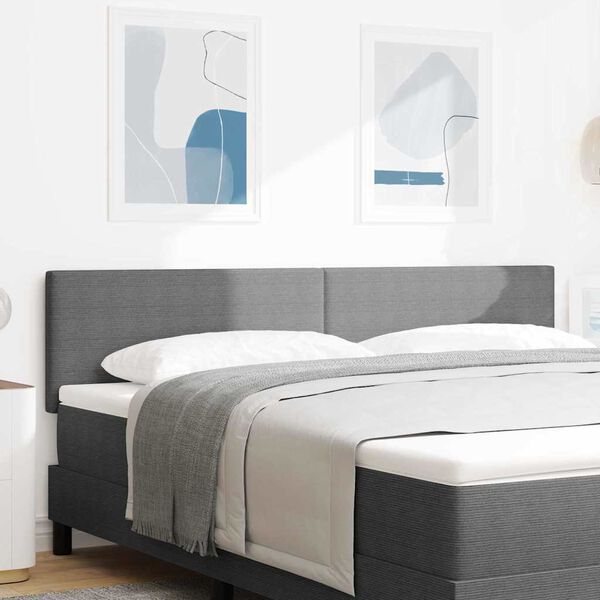 vidaXL Cabeceira com cabeceira Cinzento-claro 180 cm Couro Sint&eacute;tico