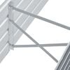 vidaXL Canteiro elevado de jardim a&ccedil;o galvanizado 160x40x45cm cinzento