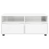 vidaXL Gabinete para TV com gaveta Branco Brilhante 100 x 48 x 43 cm