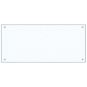 vidaXL Painel anti-salpicos cozinha 90x40 cm vidro temp. transparente