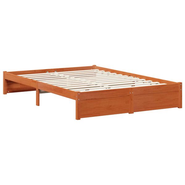vidaXL Estrutura da Cama com gaveta Marrom Cera 160 x 200 cm