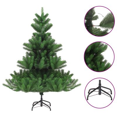 vidaXL Árvore de Natal artificial 120 cm abeto caucasiano verde 