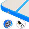 vidaXL Colchão de ginástica insuflável c/ bomba 400x100x15 cm PVC azul