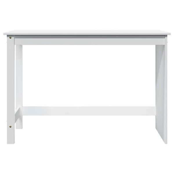 vidaXL Mesa Branco 112 x 50 x 75 cm Madeira de Pinho S&oacute;lido