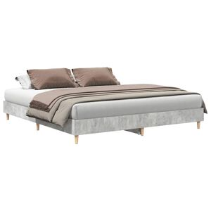 vidaXL Estrutura cama s/ colch&atilde;o 180x200cm cinza cimento
