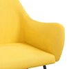 vidaXL Cadeira de baloi&ccedil;o tecido amarelo mostarda