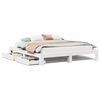 vidaXL Cama sem colch&atilde;o 180x200 cm madeira de pinho maci&ccedil;a branco