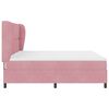 vidaXL Cama Box com colch&atilde;o com cabeceira Rosa 200 x 200 cm Poli&eacute;ster