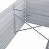 vidaXL Canteiro elevado de jardim a&ccedil;o galvanizado 320x80x77cm cinzento