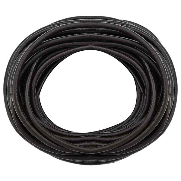 vidaXL Corda de Couro Marrom Escuro &Oslash;4 mm x 50 m Couro