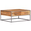 vidaXL Mesa de centro 75x75x35 cm madeira de acácia maciça