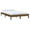 vidaXL Estrutura de cama 120x200 cm madeira pinho maci&ccedil;o castanho mel