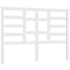 vidaXL Cabeceira de cama 141x4x104 cm pinho maci&ccedil;o branco