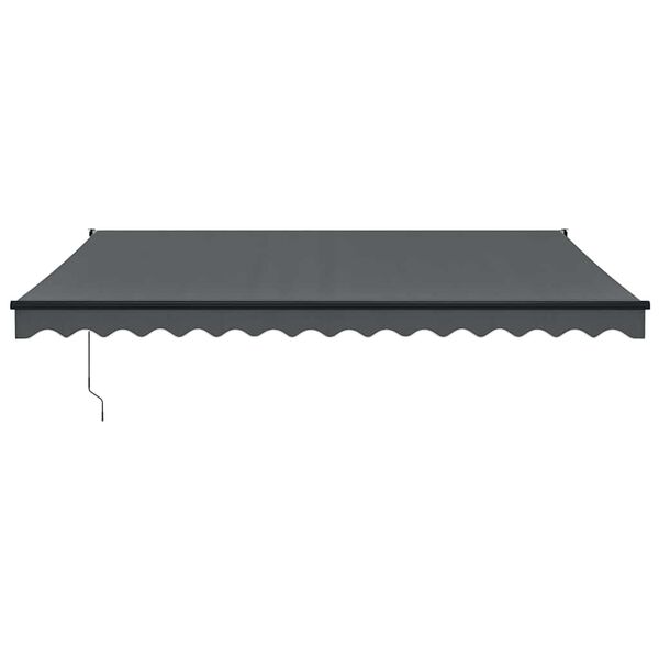 vidaXL Toldo retr&aacute;til autom&aacute;tico 4x3 m antracite