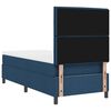 vidaXL Cama Box com colch&atilde;o com cabeceira Azul 100 x 200 cm tecido