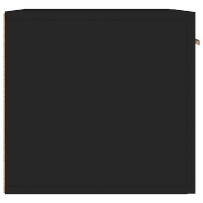 vidaXL Armário de parede 60x36,5x35 cm derivados de madeira preto