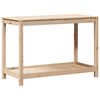 vidaXL Mesa de jardinagem com prateleira 108x50x75 cm pinho maci&ccedil;o