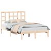 vidaXL Estrutura de cama pequena casal 120x190 cm pinho maci&ccedil;o