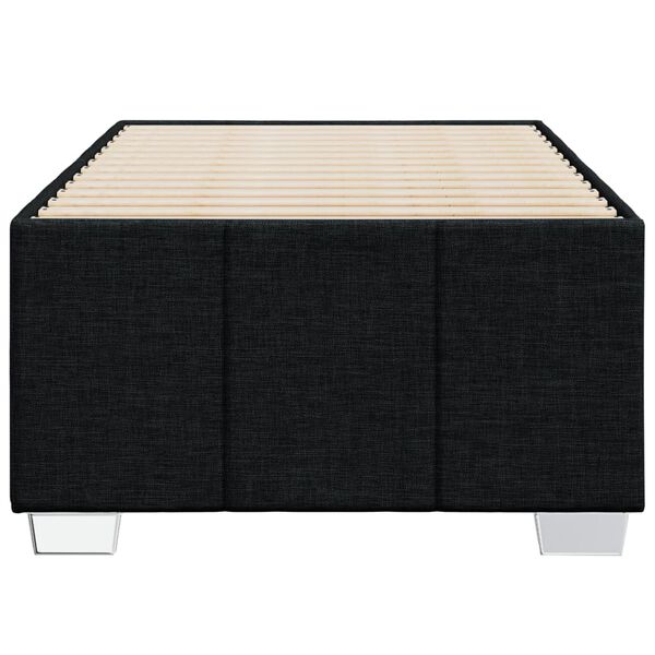 vidaXL Estrutura de cama sem colch&atilde;o 80x200 cm tecido preto