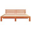 vidaXL Estrutura da Cama com cabeceira Marrom Cera 180 x 200 cm