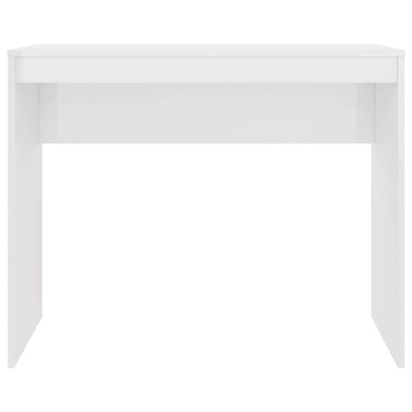 vidaXL Secretária 90x40x72 cm derivados de madeira branco brilhante