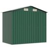 vidaXL Abrigo de jardim metal verde 204x132x186 cm