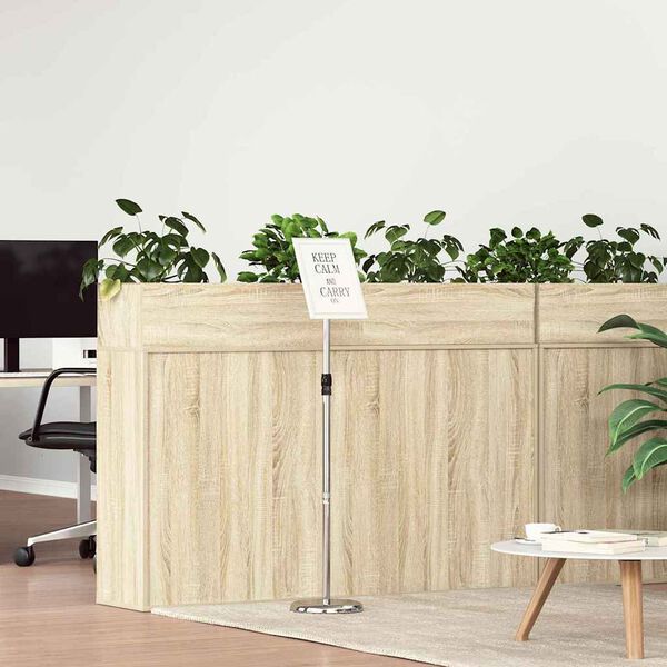 vidaXL Displays de Feira Prateado 25 x 25 x 125 cm Alum&iacute;nio