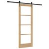 vidaXL Porta Deslizante Natural 73,5 x 198,5 cm