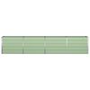 vidaXL Floreira Verde Pastel 480 x 50 x 45 cm A&ccedil;o Galvanizado