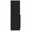 vidaXL Arm&aacute;rio alto 92x33x100 cm derivados de madeira preto