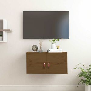 vidaXL Arm&aacute;rio de parede 60x30x30 cm pinho maci&ccedil;o castanho mel